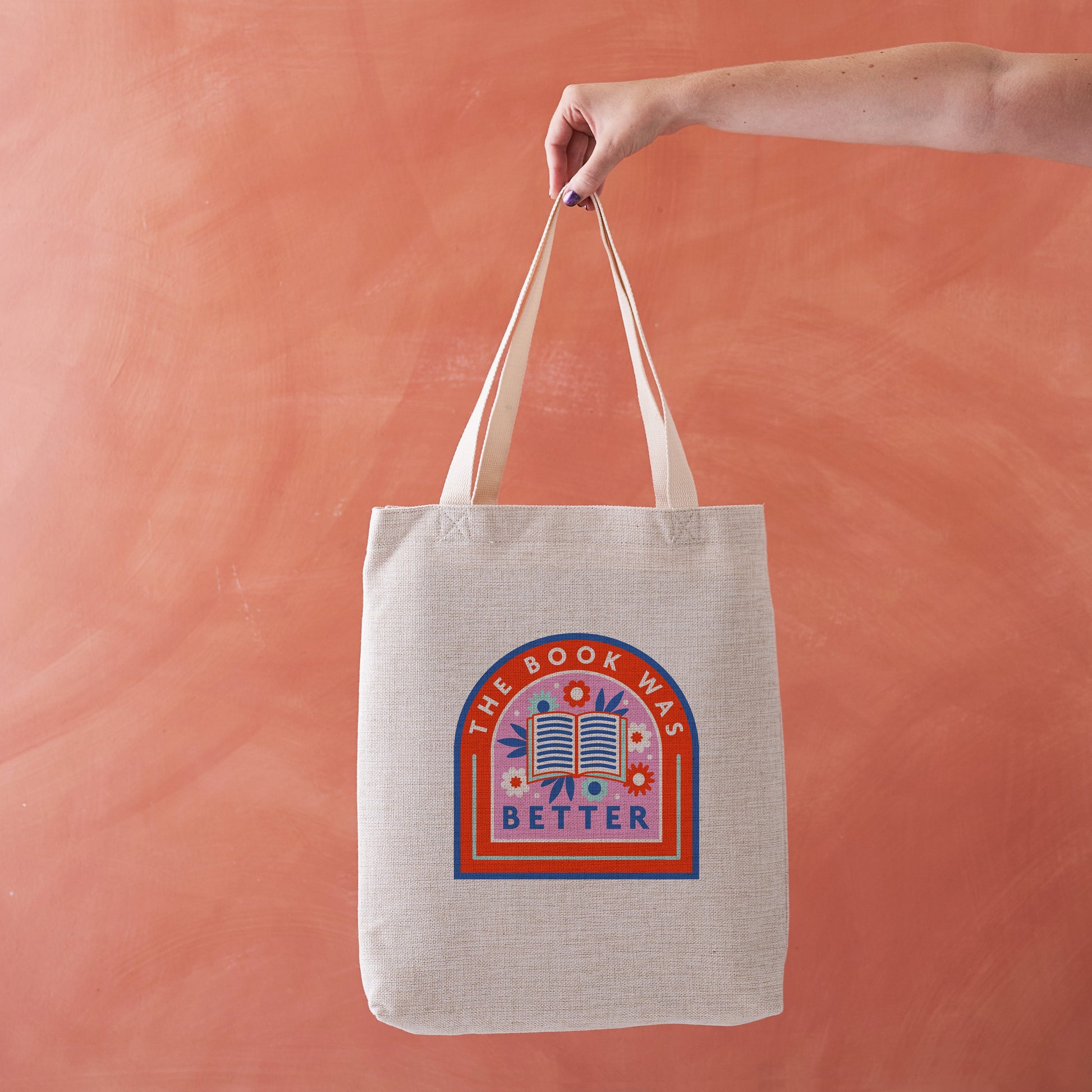 The book was better. Bookishly tote bag. Inspired by Booktok and Bookstagram. The bookish era edit. Perfect for book lovers, bookworms, readers and bibliophiles.