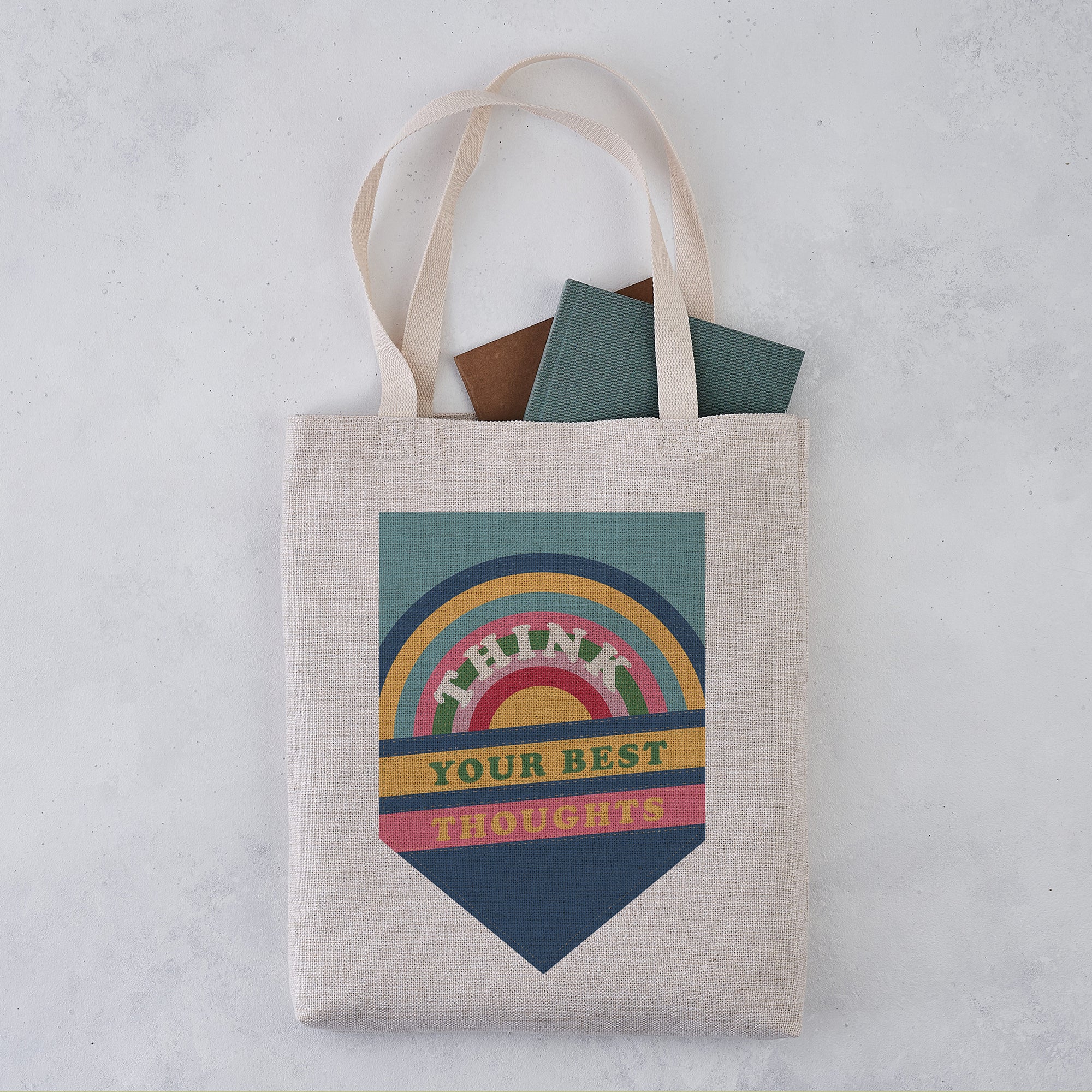 Empowering 'Your Best Thoughts' Tote Bag - Pack of Four