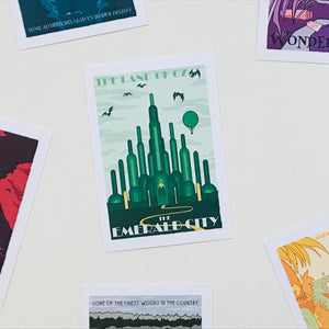 Vinyl Laptop Sticker - Fictional Travel - The Emerald City - Pack of 10