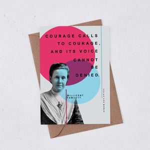 Votes For Women 'Courage' Greeting Card - 346