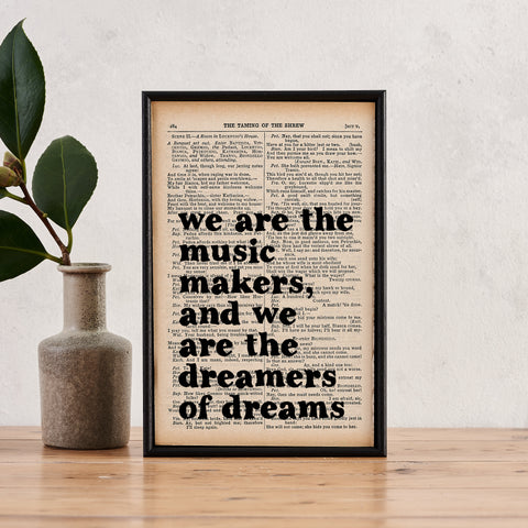 We Are The Music Makers - Book Page - BOOK 34