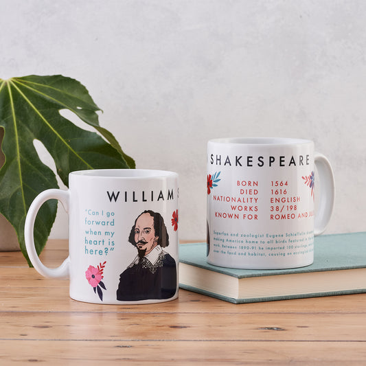 Pack of 6 - Author Mug - William Shakespeare