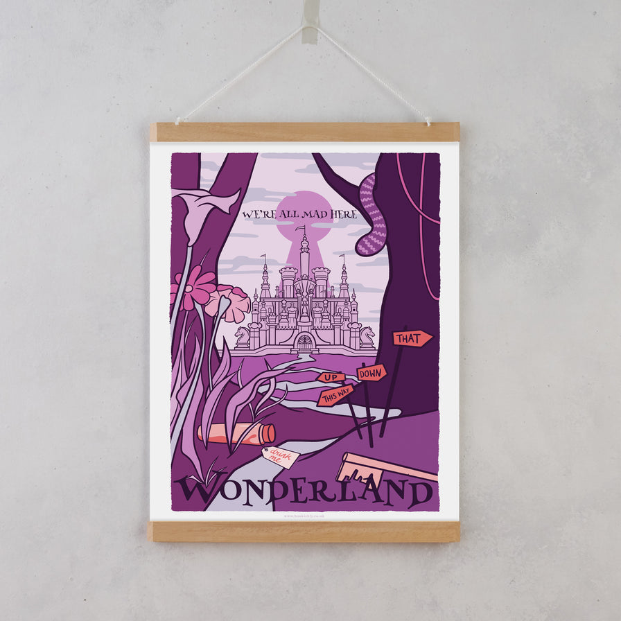 Fictional Travel Poster - Wonderland - set of 10