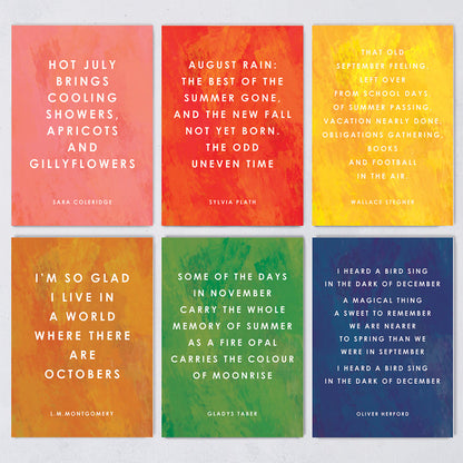 Year of Quotes - 12 Postcard Set